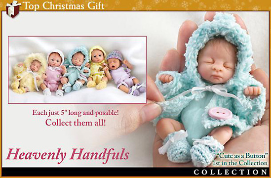 Heavenly Handfuls Sweet as you Please Miniature Baby Dolls