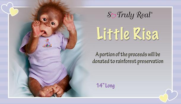 Little Risa Orangutan Monkey Doll