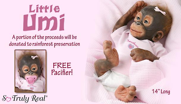 Little Umi Orangutan Monkey Doll